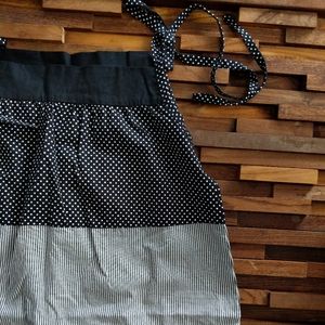 Fun vintage black & white color block summer dress